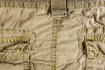 clothing items washed cotton fabric texture with seams
