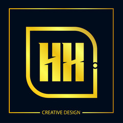 Initial Letter HX Logo Template Design Vector Illustrator