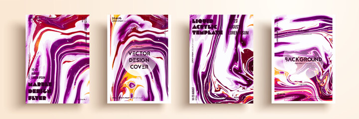 Artistic covers design. Liquid marble texture. Creative fluid colors backgrounds. Applicable for design covers, presentation, invitation, flyers, annual reports, posters and business cards.