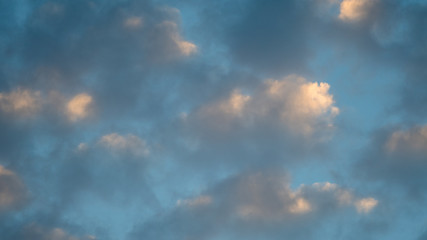 Sunset sky with parrot silhouettes- Israel