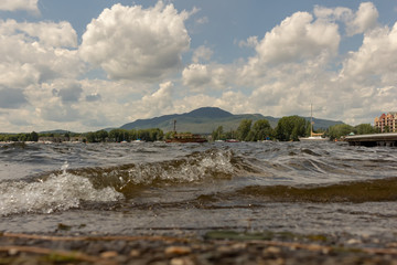 View of Mount Orford and Lake Memphremagog Magog Quebec