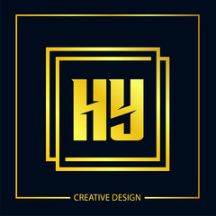 Initial Letter HY Logo Template Design Vector Illustrator