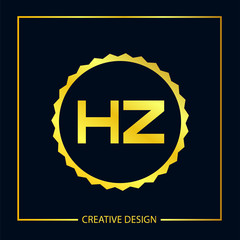 Initial Letter HZ Logo Template Design Vector Illustrator