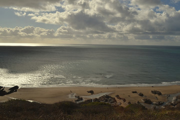 Beach Surf with clouds