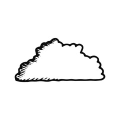 cloud icon. isolated black object
