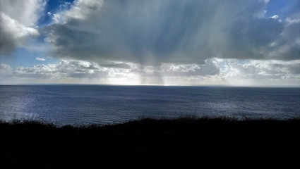 Beach Surf with clouds
