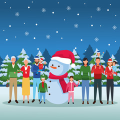 happy christmas in winter