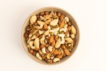 Mixed nuts in bowl