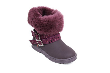 Women's demi-season and winter boots isolated on white background