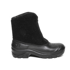 Rubber winter boots isolated on white