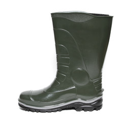 Rubber winter boots isolated on white