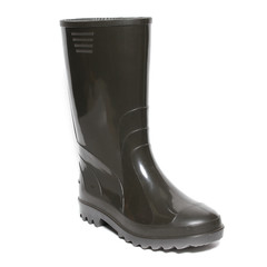 Rubber winter boots isolated on white