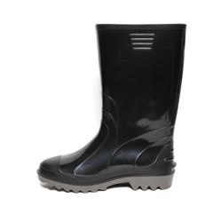 Rubber winter boots isolated on white