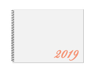 Kalender, 2019, Spiralbindung, Illustration