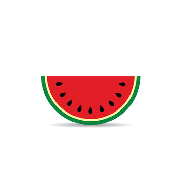 watermelon slice sweet illustration