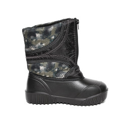 Rubber winter boots isolated on white