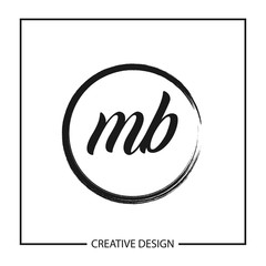 Initial Letter MB Logo Template Design Vector Illustration