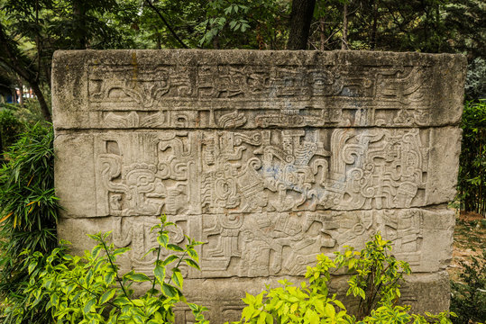 Ancient Prehispanic Gods, Mexican Mesoamerican Culture Stone Carvings