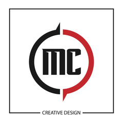 Initial Letter MC Logo Template Design Vector Illustration