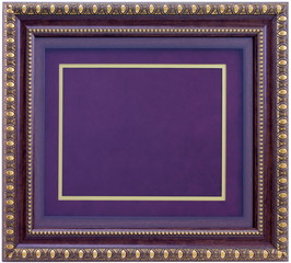 The blank frame on a white background