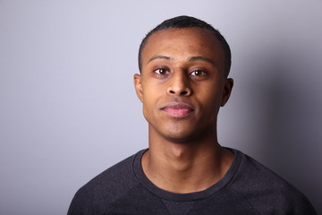 Obraz premium Portrait of a beautiful black man