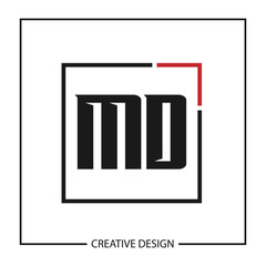 Initial Letter MD Logo Template Design Vector Illustration
