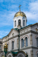 A view to Transfiguration Church, an orthodox church in the center of Chisinau, Republic of Moldova