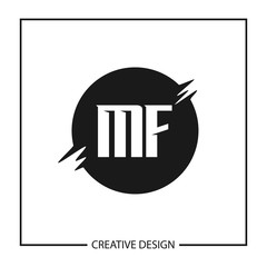 Initial Letter MF Logo Template Design Vector Illustration