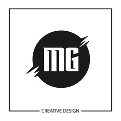 Initial Letter MG Logo Template Design Vector Illustration