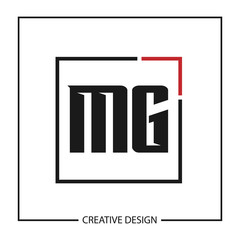 Initial Letter MG Logo Template Design Vector Illustration