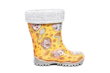 kids Rain Boots on white