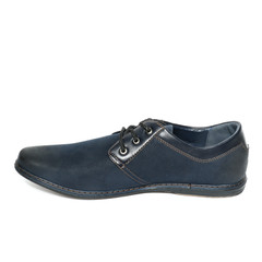 Office leathers man shoes isolated on white