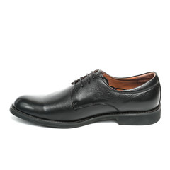 Office leathers man shoes isolated on white