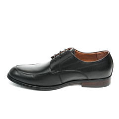 Office leathers man shoes isolated on white