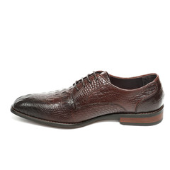 Office leathers man shoes isolated on white