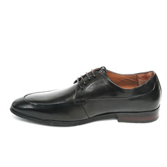 Office leathers man shoes isolated on white