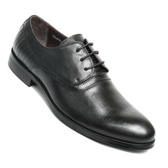 Office leathers man shoes isolated on white