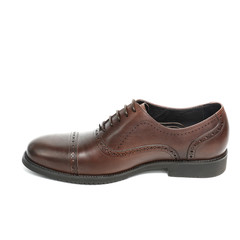 Office leathers man shoes isolated on white