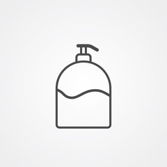Liquid soap vector icon sign symbol