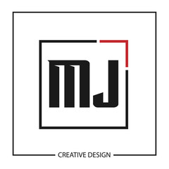 Initial Letter MJ Logo Template Design Vector Illustration