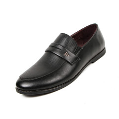 Office leathers man shoes isolated on white