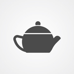 Teapot vector icon sign symbol