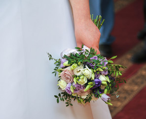 Beautiful wedding bouquet. Close-up
