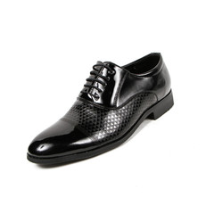 Office leathers man shoes isolated on white