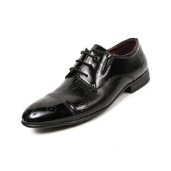 Office leathers man shoes isolated on white