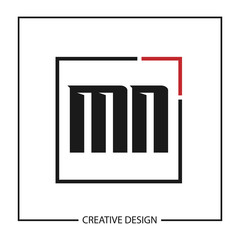 Initial Letter MN Logo Template Design Vector Illustration