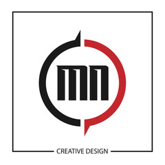 Initial Letter MN Logo Template Design Vector Illustration