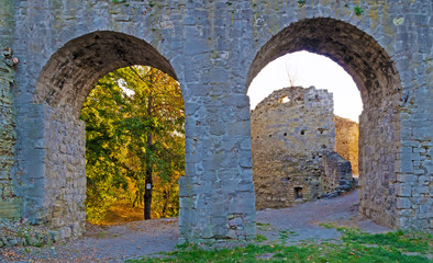 Fototapeta na wymiar Wall of Old Castle