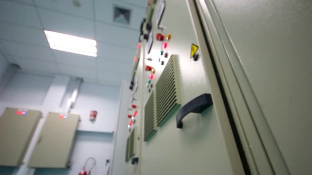 High voltage Electrical Substation for Supply Energy to Industrial Plant , Dolly Motion video