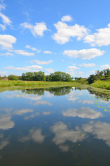 Obraz na płótnie Canvas Kamenka River in Suzdal